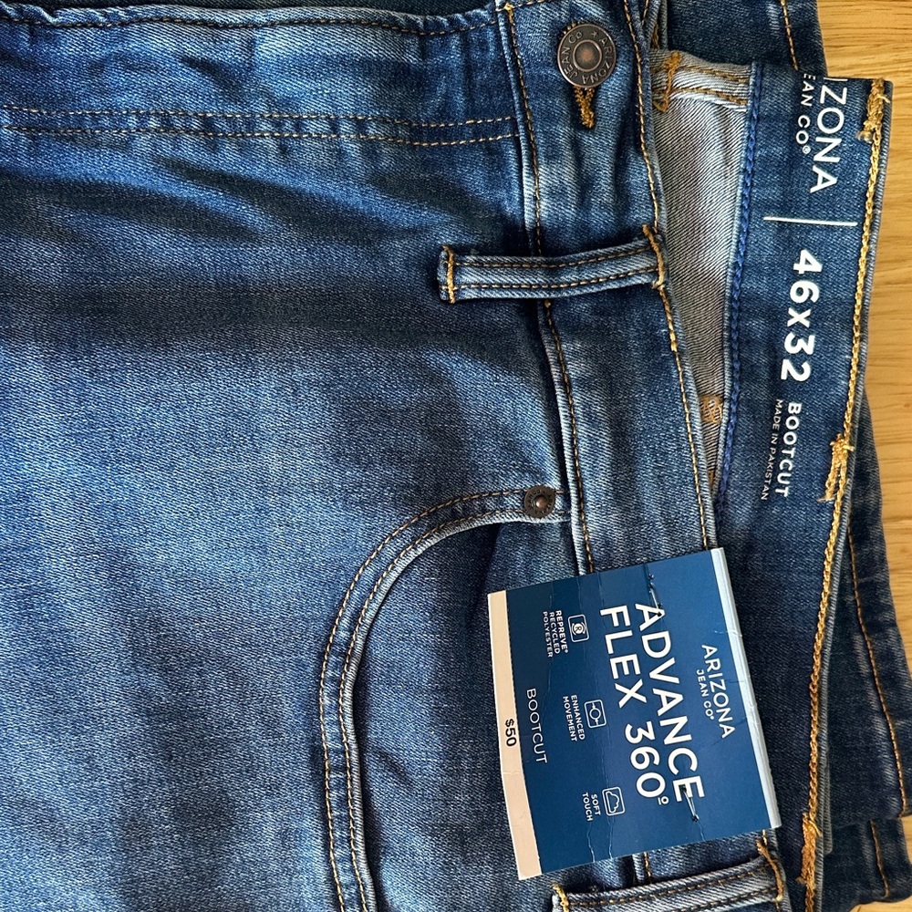 Arizona Jean Company Men's Blue Bootcut Jeans